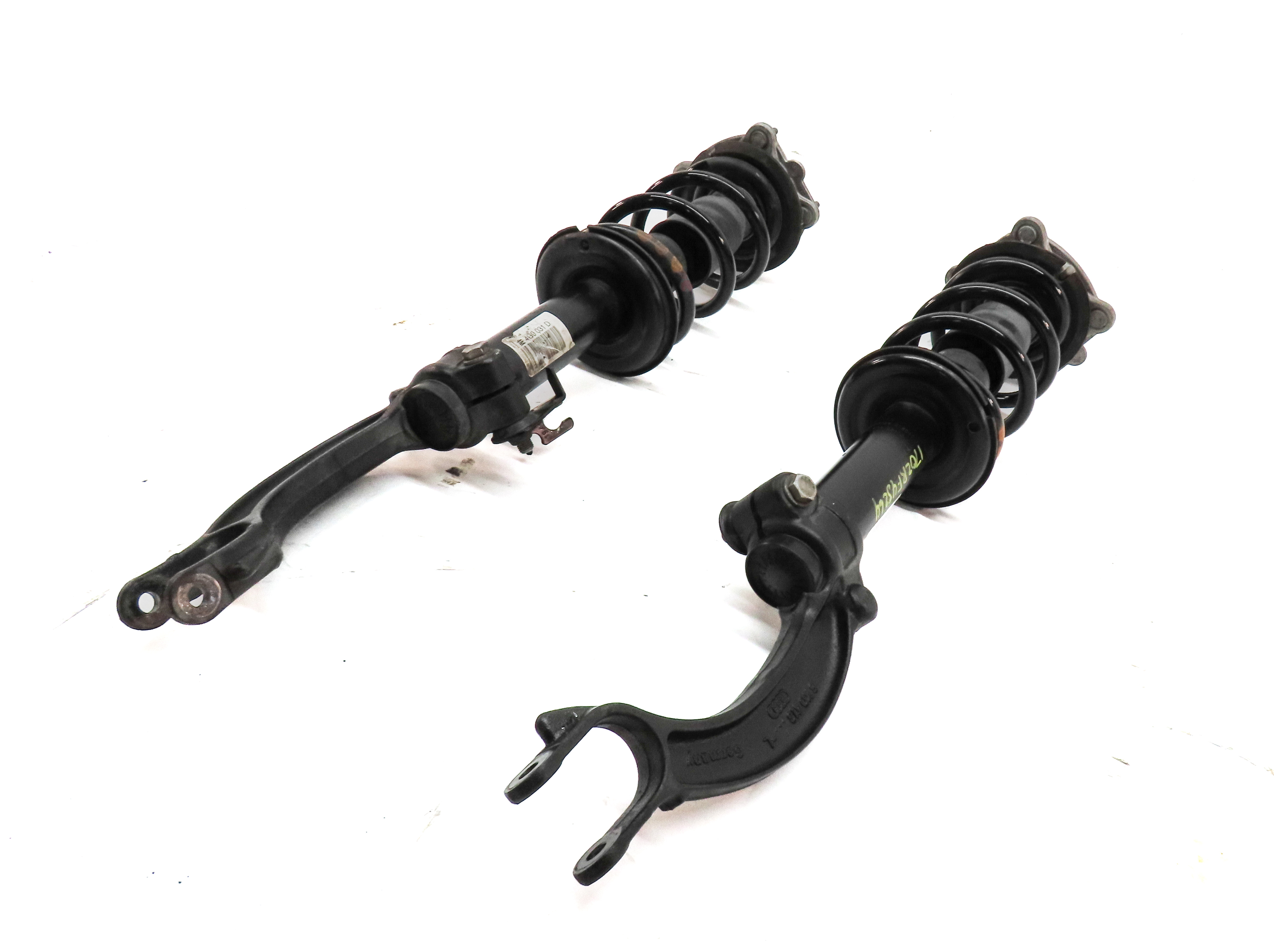 12-17 AUDI A6 A7 (C7 4G8) FRONT LEFT & RIGHT STANDARD SUSPENSION SHOCK STRUT SET — exact item pictured